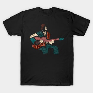 Abstract Guitarist Modern Style T-Shirt